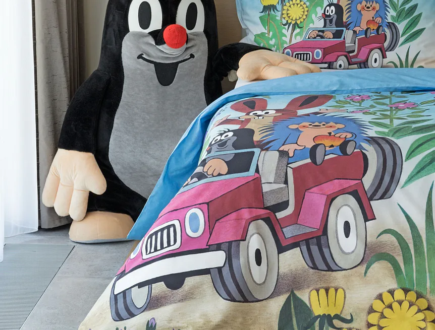 Povlečení Krtek v autě