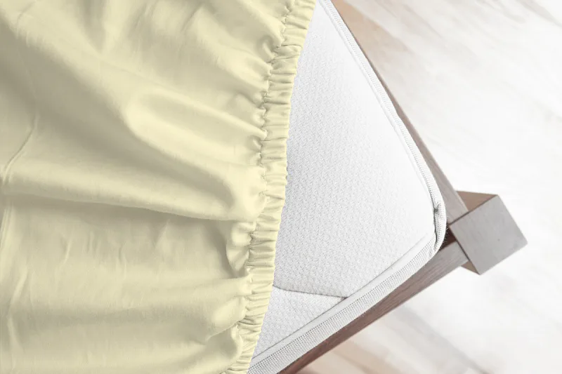 Prostěradlo Světle béžové JERSEY STANDARD