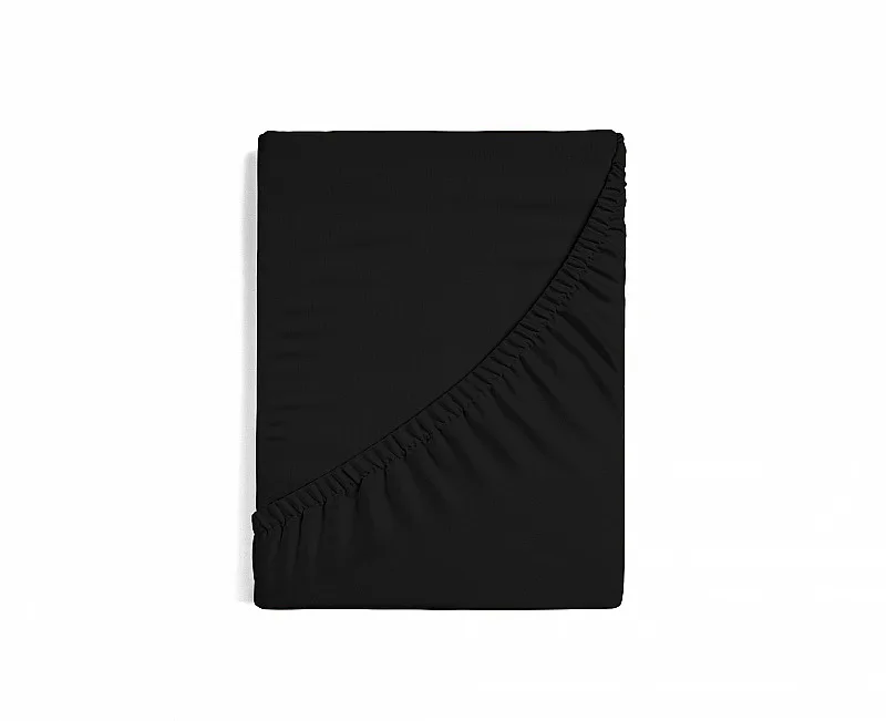 Prostěradlo Černé JERSEY PREMIUM