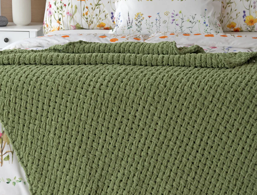Deka Knittingly zelená