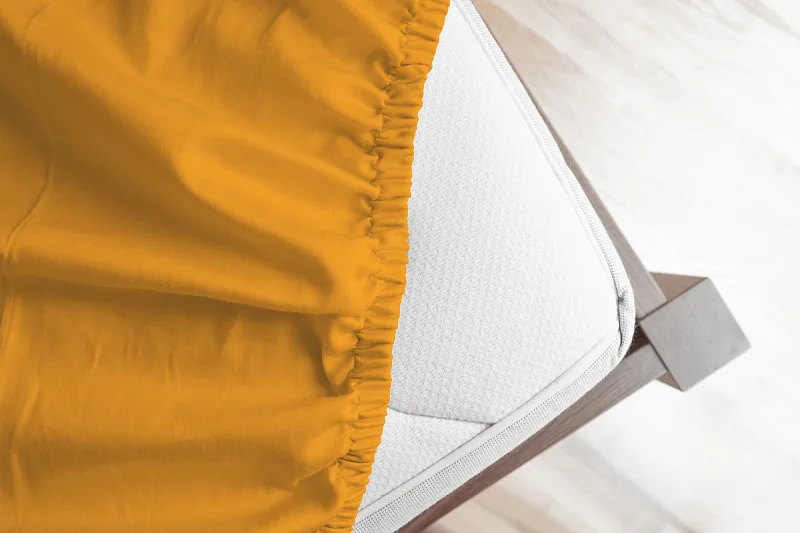 Prostěradlo Žluto-oranžové JERSEY STANDARD