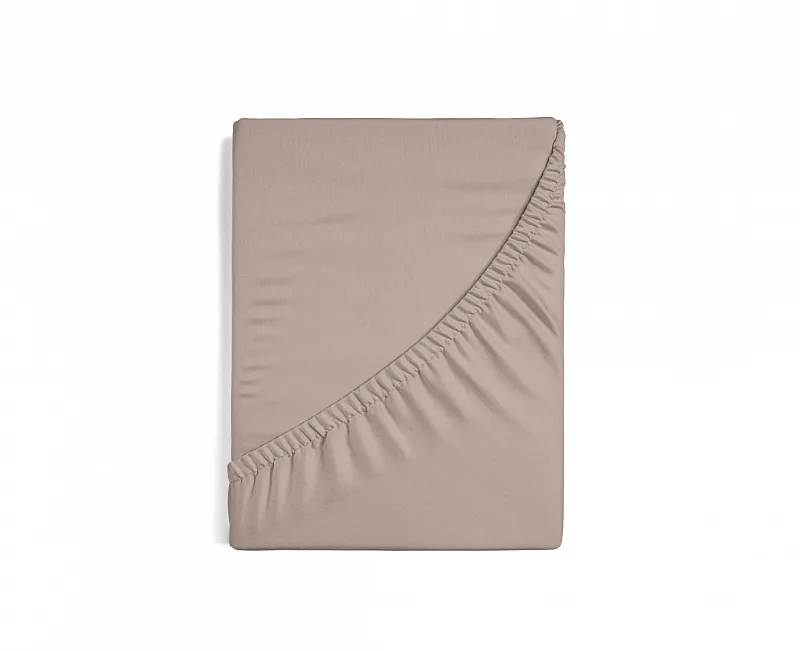 Prostěradlo Světle hnědé ELASTAN STANDARD
