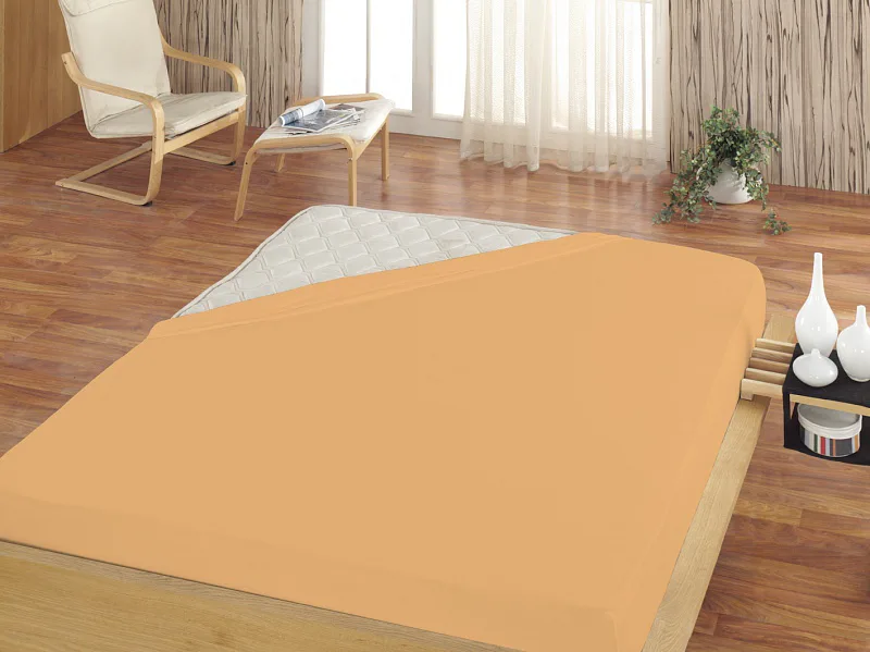 Prostěradlo Meruňkové ELASTAN STANDARD