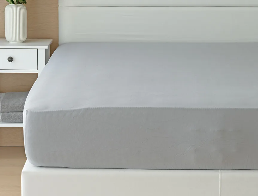 Prostěradlo Světle šedé ELASTAN PREMIUM
