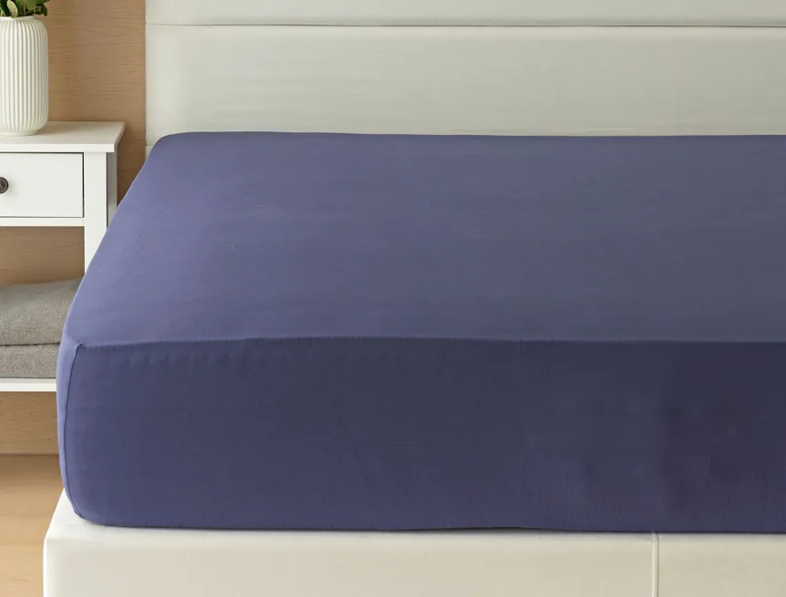 Prostěradlo Tmavě modré ELASTAN PREMIUM