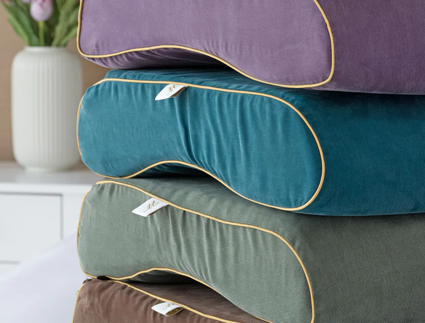 Luxusní ortopedický polštář Vegan - hnědý