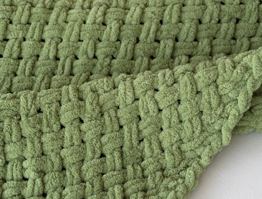 Deka Knittingly zelená