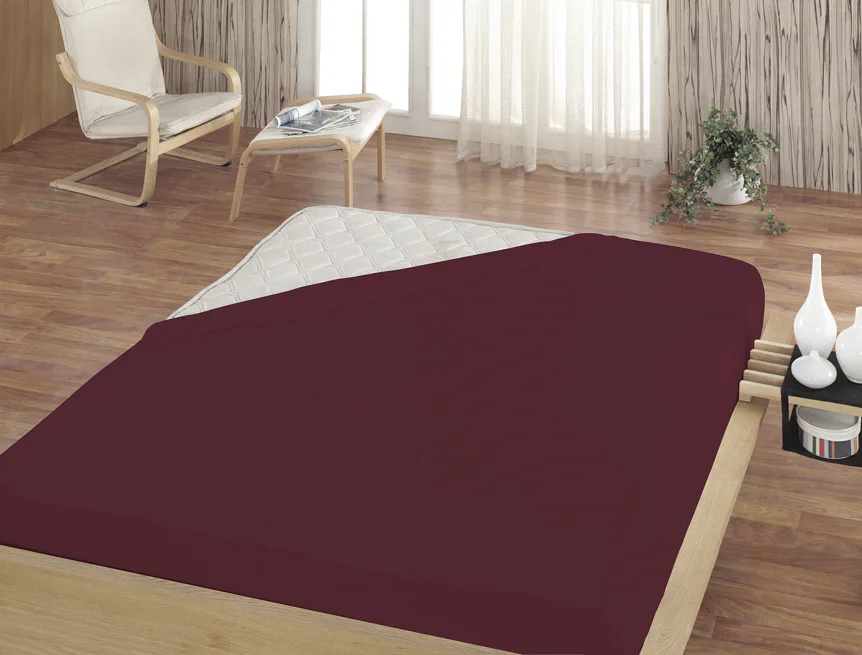Prostěradlo Burgundy ELASTAN PREMIUM